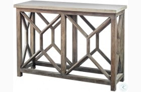 Catali neutral Ivory and Warm Oatmeal Console Table