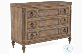 Architrave Almond 3 Drawer Bachelor Chest