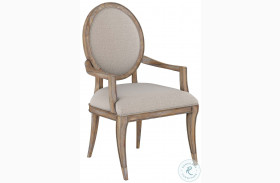 Architrave Neutral Oval Arm Chair Set of 2