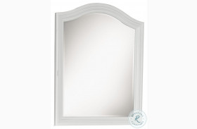 Madison Natural White Painted Arched Dresser Mirror