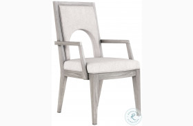 Vault Soft Gray Upholstered Arm Chair Set of 2