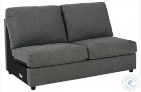 Edenfield Charcoal Armless Loveseat