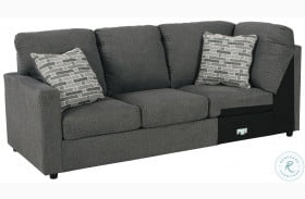 Edenfield Charcoal LAF Sofa with Corner Wedge