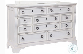 Heirloom White Triple Dresser