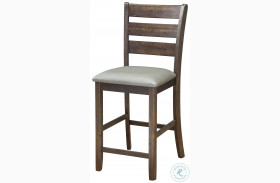 Emery Gray Distressed Pub Height Chair Set Of 2