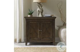 Paradise Valley Saddle Brown 2 Door Bedside Chest