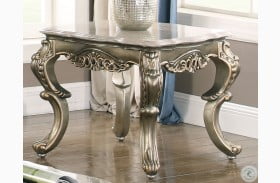 Ophelia Antique Gold End Table