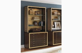 Bel Aire Walnut Beverly Palms File Chest With Hutch