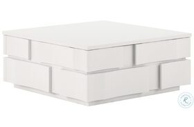Portico Stucco White Cocktail Table