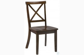 Taylor Cherry X Back Dining Chair Set of 2