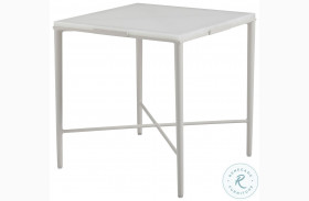 Seabrook Artistic Glass And Oyester White Outdoor End Table