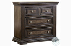 Big Valley Heavy Distressing Brownstone Bedside Chest