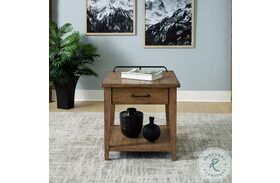 Pinebrook Ridge Weathered Toffee End Table