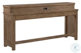 Pinebrook Ridge Weathered Toffee Console Bar Table
