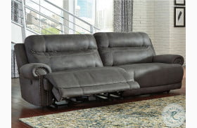 Austere Gray Reclining Sofa