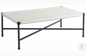 Pavlova Soft Ivory And Slightly Textured Graphite Outdoor Rectangular Cocktail Table