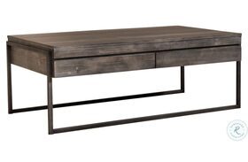 Gateway Weathered Gray Rectangular Cocktail Table