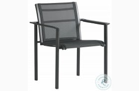 South Beach Dark Graphite Outdoor Dining Chair