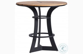 South Beach South Beach And Dark Graphite Outdoor Bistro Table