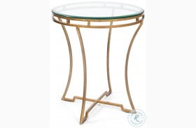 40475 Gold Round Side Table
