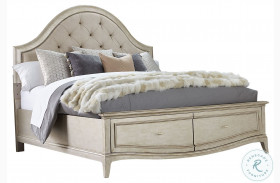 Starlite Silver Upholstered Storage Panel Bed