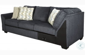 Eltmann Slate LAF Sofa With Corner Wedge