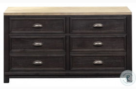 Heatherbrook Charcoal And Ash Credenza