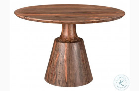 Brownstone Nut Brown Round Dining Table