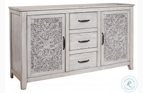 Aria Light Distressed Gray 3 Drawer Dresser