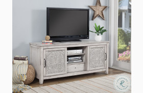 Aria Light Distressed Gray TV Stand
