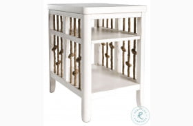 Dockside II White Finish Chair Side Table
