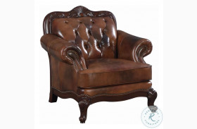 Victoria Tri Tone Leather Chair