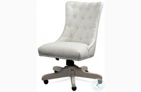 Maisie Champagne Upholstered Adjustable Desk Chair