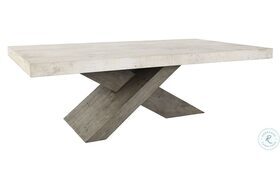 Durant White And Brown Coffee Table