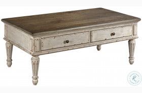 Southbury Fossil and Parchment Rectangular Cocktail Table