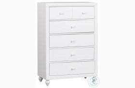 Cottage View White 5 Drawer Chest