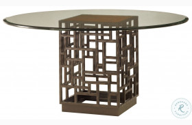 Ocean Club 54" South Seas Round Glass Dining Table