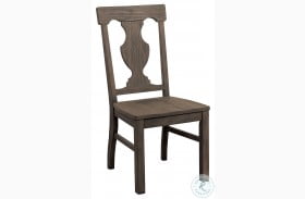 Toulon Distressed Dark Oak Side Chair Set of 2