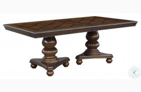 Lordsburg Brown Cherry Extendable Dining Table