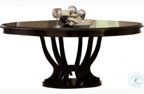 Savion Espresso Oval Extendable Dining Table
