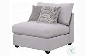 Cambria Grey Armless Chair