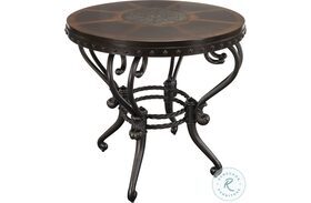 Copeland Dark Cherry And Tobacco End Table