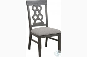 Arasina Distressed Dark Side Chair Set of 2