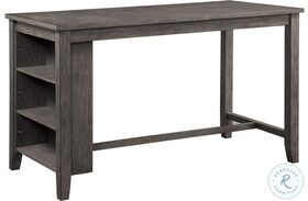 Timbre Wire Brushed Gray Counter Height Dining Table