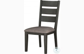 Baresford Gray Ladder Back Side Chair Set Of 2