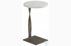 Ocean Breeze Santa Cruz Marble And Aged Pewter Rockville Round Martini Table