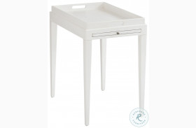 Ocean Breeze Shell White Broad River Rectangular End Table