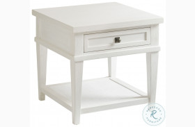 Ocean Breeze Shell White Palm Coast Square End Table