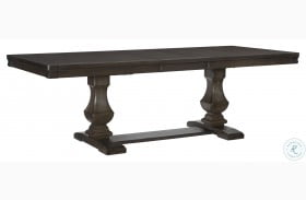 Southlake Wire Brushed Rustic Brown Extendable Dining Table