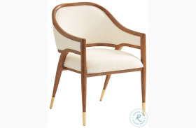 Palm Desert Crisp Winter White Jameson Upholstered Arm Chair